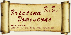 Kristina Domiševac vizit kartica